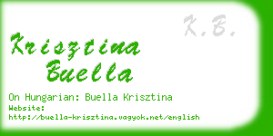 krisztina buella business card
